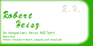 robert heisz business card